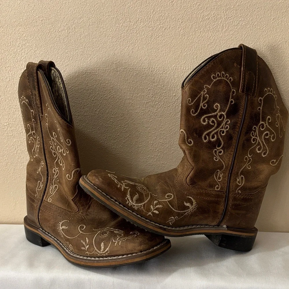 SMOKY MOUNTAIN Brown Kids Cowboy Boots